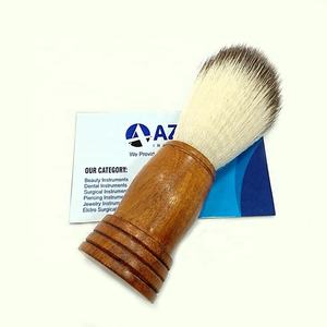 Brocha de Afeitar Vintage al por Mayor para Hombres, Mango de Madera, Marca Personalizada, Etiqueta Privada, Calidad Profesional para el Cuidado de la Barba, Pelo de Texugo Puro, Barbero - Product Image 1
