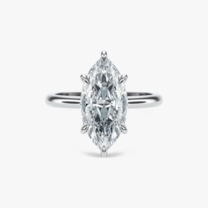3 CT Marquise Cut Lab GRWON Diamond Engagement <b>Ring</b> Yellow Gold Wedding <b>Ring</b> 14K Solid Yellow Gold Marquise Cut Diamonds <b>Plain</b> - Product Image 3