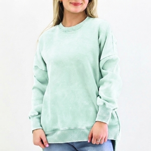 Sudadera de Mujer con Diseño Personalizado, Lavado Ácido, Estilo Vintage Premium, con Talla OEM, Etiqueta Privada, Fabricante Mayorista - Product Image 4