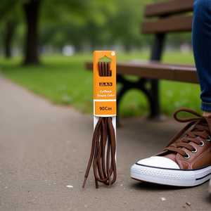 Laccio per scarpe Ilan 90 cm colore caffè per sneaker - Product Image 2