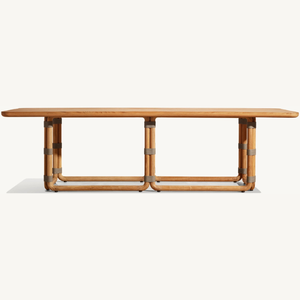 Hot <b>sale</b> teak wood furniture, modern style <b>table</b>, suitable <b>for</b> outdoor dining, anti-rot and good quality - Product Image 2