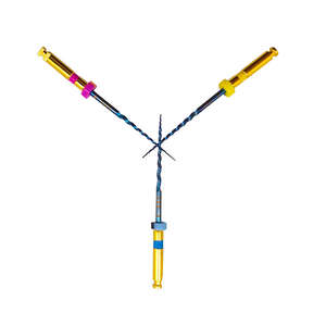 Limes rotatives dentaires à activation thermique bleues en NiTi pour endodontie, à utiliser avec un moteur, pour le traitement et le nettoyage des canaux radiculaires chez le dentiste - Product Image 4