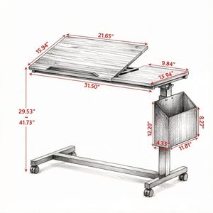 Tavoli da Computer Mobili con Altezza Regolabile e Design Unico - Product Image 2