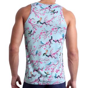 Débardeur d'été personnalisable pour hommes, respirant, extensible, à séchage rapide, sans manches, imprimé de couleurs vives pour un usage quotidien. - Product Image 5