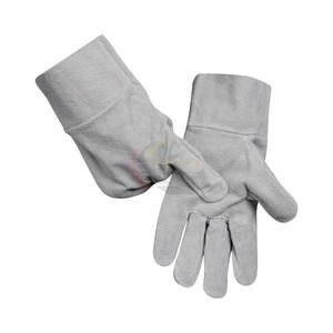 Guantes de Construcción de Piel de Cabra de Alta Calidad y Bajo Costo, Resistentes al Fuego y a Cortes, Equipo de Seguridad para Soldadura, Construcción, Mecánica y Conducción - Product Image 2