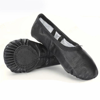 Chaussures de danse jazz professionnelles de haute qualité, couleur personnalisée, dessus en cuir, pour ballet et danse de salon, chaussures de ballet tendance pour femme