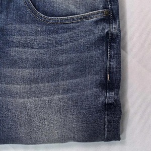 Nouveau Jean Slim Décontracté pour Homme en Denim Élastique Couleur Unie, Taille Mi-Haute, Confortable et Adaptable, Coupe Crayon Longue pour l'Extérieur - Product Image 3