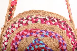 Bolso Tote de Yute Natural Hecho a Mano en India, Ecológico, Estilo Femenino, Correa Larga Cruzada, para Uso Personal - Product Image 3