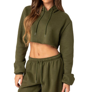 Nouveauté 2026 : Crop Tops à Capuche Tendance pour Femmes – Tenues Courtes Personnalisables – Pulls Courts Vides en Coton – Achetez Votre Crop Top à Capuche en Coton - Product Image 3