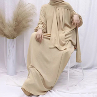 Nouvelle Collection 2023 : Abaya Modeste de Dubaï pour Femme, Robe Musulmane avec Hijab, Respirante et Légère, Personnalisable OEM, Disponible à la Vente en Gros