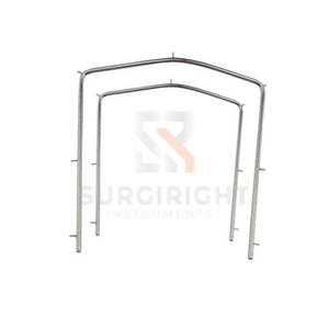 Juego de 2 Marcos Jóvenes para Aislamiento de Dique de Goma Dental, Acero Inoxidable, Certificado CE Clase I, 1 Año de Garantía por Blush Surgical - Product Image 2