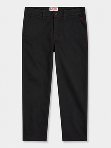 Pantalones Casuales Negros para Hombre Gary FLY Humble, Corte Recto, Cintura Media, Cierre de Botones, Transpirables, de Algodón, Estilo Veraniego - Product Image 1