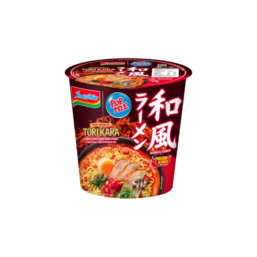 Pop Mie, суп из чашек быстрого приготовления, лапша, японский рамен, торикара, 70 г, богатый вкусный вкус, с раменом, хорошая цена, оптовая продажа