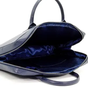 CHASE PLUS Porte-documents pour ordinateur portable en cuir de qualité supérieure Regalia Blue-Bristol - Product Image 4