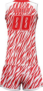 Tenue de volley-ball SpikeStorm Pro AeroSpike Elite, kit de volley-ball ThunderHit Premium, 100 % polyester, impression par sublimation intégrale - Product Image 3