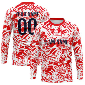 เสื้อยืดแขนยาวพิมพ์ซับลิเมชันตามสั่งสั่งแบบไม่แพง - Product Image 1