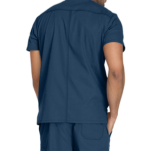 Hot Sale Wholesale OEM ODM Custom Woven High-quality Breathable Short Sleeve Male <b>Doctor</b> Medical Hospital Uniform - Product Image 3