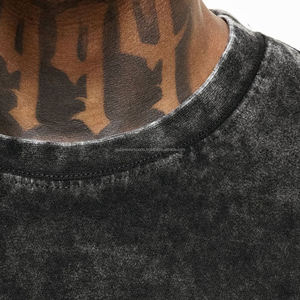 Camiseta Oversize con Lavado Ácido, 250 g/m², de Alta Calidad para Hombre, Personalizable, Estilo Vintage, Cuello Redondo - Product Image 5