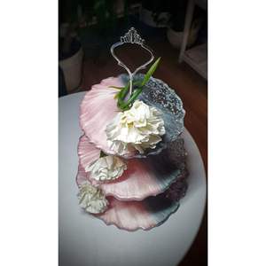 Support à gâteau en résine fait main, présentoir à gâteau de luxe en résine, support à dessert en résine époxy, socle à gâteau en résine - Product Image 5