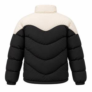 Blousons d'hiver matelassés haut de gamme pour hommes avec logo personnalisé, manteaux rembourrés entièrement zippés, vêtements d'extérieur décontractés pour la vente en gros et les marques OEM - Product Image 4