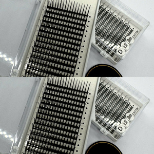 ผู้จัดจำหน่ายขนตาปลอมแบบพัดสำเร็จรูประดับมืออาชีพ  แบบ Spike CC/DD/M/L Curl  ขนสังเคราะห์สีดำด้าน  รับผลิตแบรนด์ส่วนตัว - Product Image 2