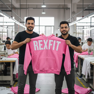 Sudadera con capucha para hombre de diseño nuevo, estilo urbano, personalizada, oversize, de tejido grueso, con bordado desgastado y pedrería en toda la superficie, con cremallera. - Product Image 6