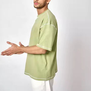 Camisetas Lisas Extra Grandes de Alta Calidad para Hombre, 100% Algodón, Logotipo Frontal, Transpirables, de Secado Rápido y Ecológicas, Venta al Por Mayor - Product Image 2