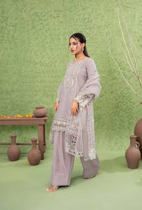 ชุดคามีซสำเร็จรูปคุณภาพพรีเมียมจากดีไซเนอร์ชื่อดังสำหรับผู้หญิง พร้อมผ้าเฟอร์ชิ ชัลวาร์ ผ้าออร์แกนซ่า สไตล์ปากีสถาน - Product Image 2