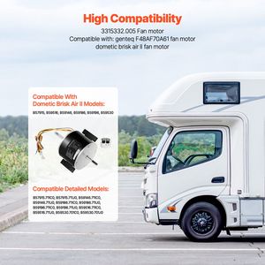 Motore di Ricambio per Ventilatore RV Genteq F48AF70A61 Dometic Brisk Air II 3315332.005 Compatibile con Parti del Condizionatore d'Aria Dometic - Product Image 2