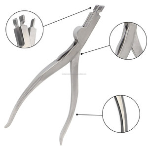 Pinzas de sujeción de placas óseas de acero inoxidable WORLD PRECISION SURGICAL, de tres puntas con acción de resorte, para cirugía general. - Product Image 2