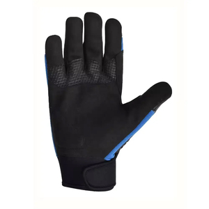 Impact Gloves Reducing Safety Gloves Polyester <b>Material</b> Anti-Slip Smooth Reinforced Cuff Elastic Wristband Black Blue <b>Red</b> - Product Image 2