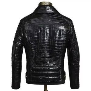 Good Selling Durable Genuine Leather Stand Collar Hooded <b>Jacket</b> for <b>Men</b> OEM/ODM Custom Services Wholesale Price Quilted <b>Jackets</b> - Product Image 2