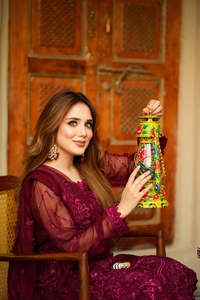 Robes de soirée de créateur pour femmes pakistanaises, ensemble brodé 3 pièces, couleurs et tailles personnalisées, tenue traditionnelle pour mariage et fêtes - Product Image 4