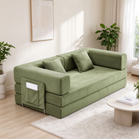 Sofa Bed Lipat Vakum Terkompresi Modern Modular Multifungsi Hemat Ruang Perabot Ruang Tamu untuk Apartemen