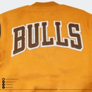 Veste universitaire personnalisée OEM de haute qualité, vestes d'équipe avec patchwork brodé, manches en cuir de haute qualité, pour unisexe - Product Image 5