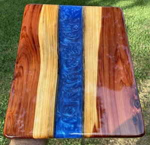 Tabla de Cortar de Resina de Madera Dura de Primera Calidad para la Industria Hotelera, Tabla de Epoxi de Madera Multiusos para Cortar y Servir - Product Image 1
