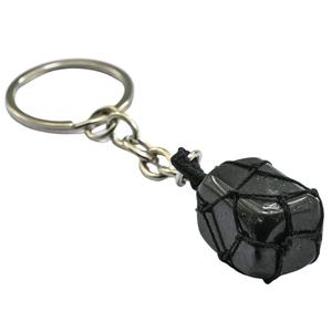 พวงกุญแจมาคราเม่ทำมือจากอะเมซอนไนต์ควอตซ์ ขายส่งจำนวนมาก สไตล์เครื่องรางฮวงจุ้ย คุณภาพพรีเมียม เป็นมิตรกับสิ่งแวดล้อม - Product Image 3