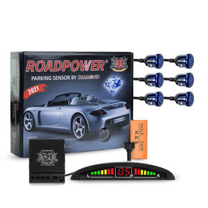 เซ็นเซอร์จอดรถ Roadpower Diamond 6 จุด พร้อมจอแสดงผล LED ระยะ 0.3–1.5 ม., DC 10–14.7V และระบบแจ้งเตือนด้วยเสียงเพื่อความปลอดภัย - Product Image 1