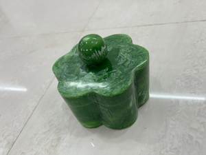 TIME 2 DECOR Boîte à Bijoux Artisanale en Résine Bleue de Haute Qualité, Solution de Rangement Élégante avec Motifs Anges, Fruits et Aliments - Product Image 4