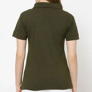 Camiseta polo de poliéster y algodón al por mayor para mujer, uniforme con impresión personalizada y logotipo bordado para mujer - Product Image 6