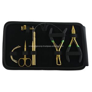 Kit de herramientas de extensión de cabello con estuche, alicates para estilos de cabello, herramienta de bucle y dedo Diy, tijeras de hilo, aguja de costura - Product Image 1