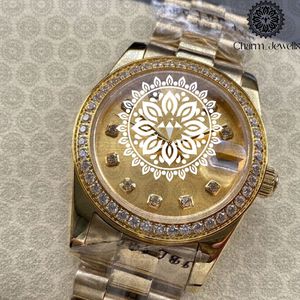 Reloj de Lujo Charm_Jewells, Rectangular, Dorado, 38mm, Analógico, Cuarzo, Bisel con Diamantes, para Hombre - Product Image 5