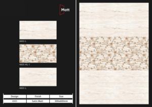 กระเบื้องพอร์ซเลนเคลือบด้านกันคราบขั้นสูง ขนาด 300x600 มม. ออกแบบมาเพื่อการตกแต่งภายในที่ทันสมัย ทนทานต่อการขีดข่วน สวยงาม - Product Image 4