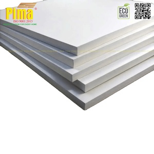 Durable 18mm Thick White WPC PVC Foam Board <b>Sheet</b> 0.6 G/cm3 Density for Cabinet Making White Furniture Foam - Product Image 1