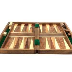 Juego de Backgammon de Madera Hecho a Mano de Lujo, Juego de Mesa de Madera Plegable para Viaje, Juego de Estrategia de Mesa de Madera Clásico Personalizado - Product Image 6