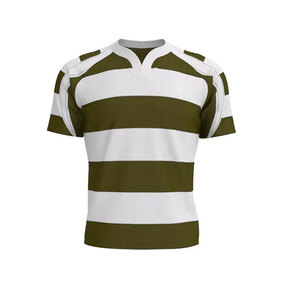 Ensemble de maillot et short de rugby personnalisés avec le nom des joueurs, manches courtes - Product Image 2
