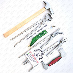 Kit d'outils de maréchal-ferrant robuste 6 pièces pinces à sabot couteau à sabot de précision tampon et râpe pour sabots robustes outils de coupe de cheval - Product Image 2