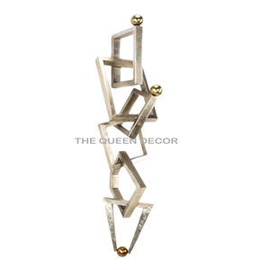 New collection Iron Metal <b>Squared</b> Shape Black Finished Home Decorative Wall Art Affordable and discounted price - Product Image 2