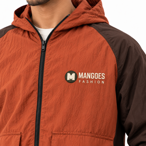 เสื้อแจ็คเก็ตกันลมน้ำหนักเบา ผลิตจากไนลอน/โพลีเอสเตอร์ ยี่ห้อ Mangoes Fashion สำหรับขายส่ง กันน้ำ แขนยาว สีและขนาดปรับแต่งได้ - Product Image 4