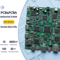 Service de fabrication de cartes de circuits imprimés multicouches (PCBA) sur mesure, assemblage par montage en surface et assemblage par trous traversants, soudage, assemblage PCBA
